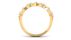 Art Deco Inspired Diamond Wedding Band for Women
