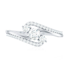 Certified Diamond 3 Stone Engagement Ring