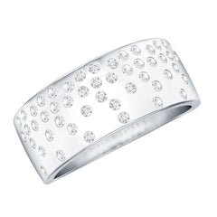 Lab Grown Diamond Wide Wedding Band With Certificate