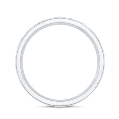 Lab Grown Diamond Wide Wedding Band With Certificate