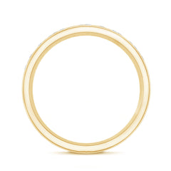 Lab Grown Diamond Wide Wedding Band With Certificate