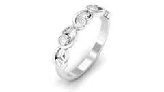 Contemporary Diamond Band Ring for Women