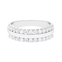 Certified Real Diamond Wedding Band Ring for Women