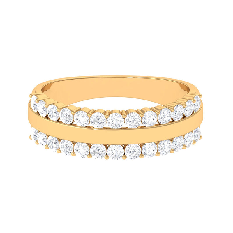 Certified Real Diamond Wedding Band Ring for Women