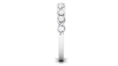 Natural Diamond Half Eternity Infinity Ring for Valentines