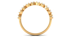 Natural Diamond Half Eternity Infinity Ring for Valentines