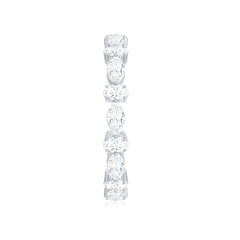Oval and Marquise Cut Moissanite Stackable Eternity Ring