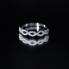 Certified Diamond Infinity Eternity Band