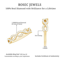 Certified Diamond Infinity Eternity Band