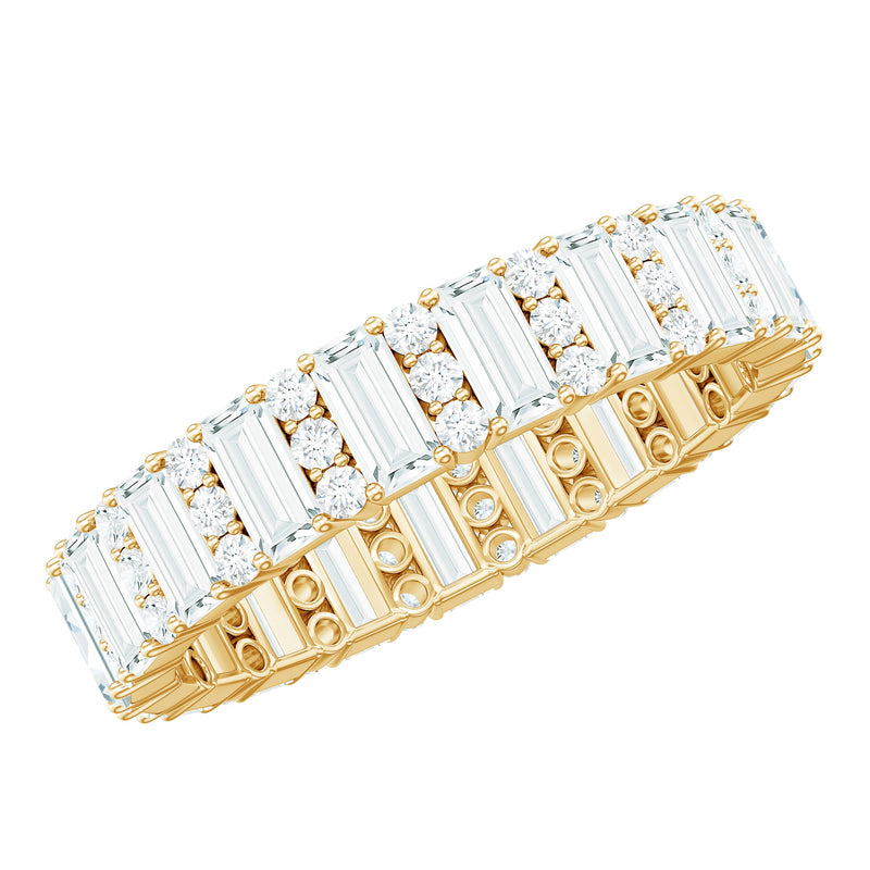 Certified Moissanite Wedding Anniversary Band for Women