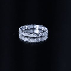 Certified Moissanite Full Eternity Band Ring For Her