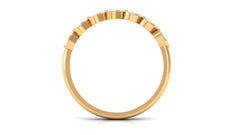 Certified Natural Diamond Heart Eternity Ring in East West Style