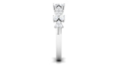 Art Deco Inspired Diamond Half Eternity Ring for Women
