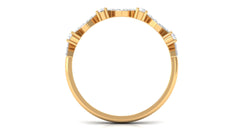 Art Deco Inspired Diamond Half Eternity Ring for Women