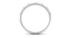 Natural Diamond Half Eternity Ring in Crown Style