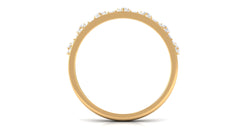 Natural Diamond Half Eternity Ring in Crown Style