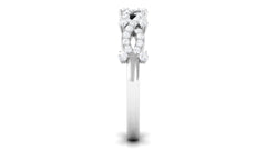 Designer Natural Diamond Infinity Half Eternity Ring