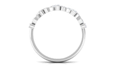 Designer Natural Diamond Infinity Half Eternity Ring