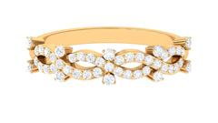 Designer Natural Diamond Infinity Half Eternity Ring