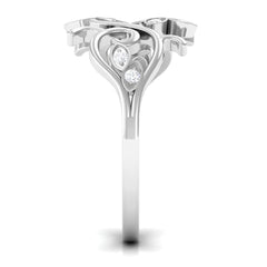 Nature Inspired Diamond Vine Ring for Women