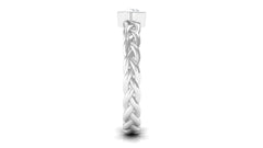 Real Diamond Promise Ring with Braided Shank