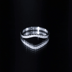 Certified Lab Grown Diamond Curved Stackable Ring