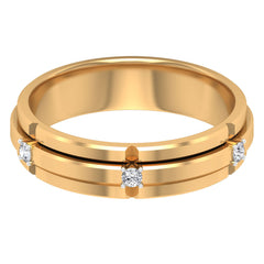 Natural Mens Diamond Band Ring with Certificate