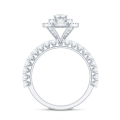 1.50 CT Antique Zircon Double Halo Engagement Ring