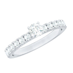 Natural Diamond Promise Ring for Engagement