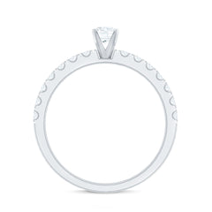 Natural Diamond Promise Ring for Engagement