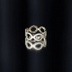 Moissanite Infinity Eternity Band Ring