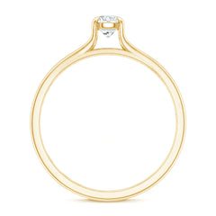 Promise Ring with Moissanite in Claw Setting
