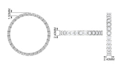 Full Eternity Band Ring with Natural Diamond