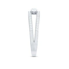 Certified Moissanite 3 Stone Anniversary Ring for Women