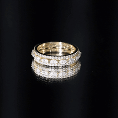 Marquise and Round Shape Moissanite Designer Wedding Band Ring