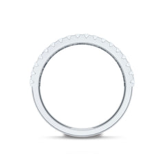 Certified Moissanite Infinity Wedding Band for Women