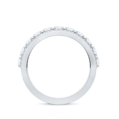 Certified Moissanite Wedding Anniversary Band Ring for Women