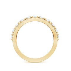 Certified Moissanite Wedding Anniversary Band Ring for Women