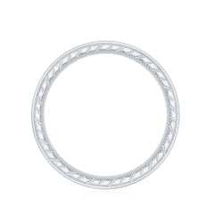Certified Lab Created Blue Sapphire Full Eternity Ring in Channel Setting