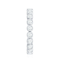 Real Diamond Eternity Ring in Bezel Setting