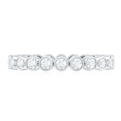 Real Diamond Eternity Ring in Bezel Setting
