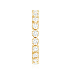 Real Diamond Eternity Ring in Bezel Setting