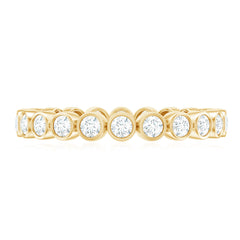 Real Diamond Eternity Ring in Bezel Setting