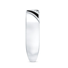 Certified Diamond Enamel Wedding Band