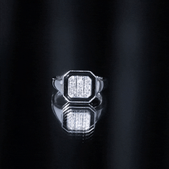 Vintage Style Diamond Engagement Ring for Men