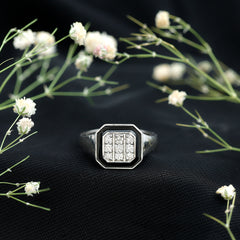 Vintage Style Diamond Engagement Ring for Men
