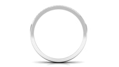Certified Natural Diamond Half Eternity Mens Wedding Band