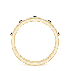 1/2 Diamond Infinity Band with Created Black Diamond