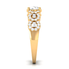 Certified Moissanite Designer Engagement Ring for Women