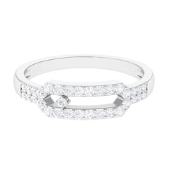Contemporary Natural Diamond Ring for Women